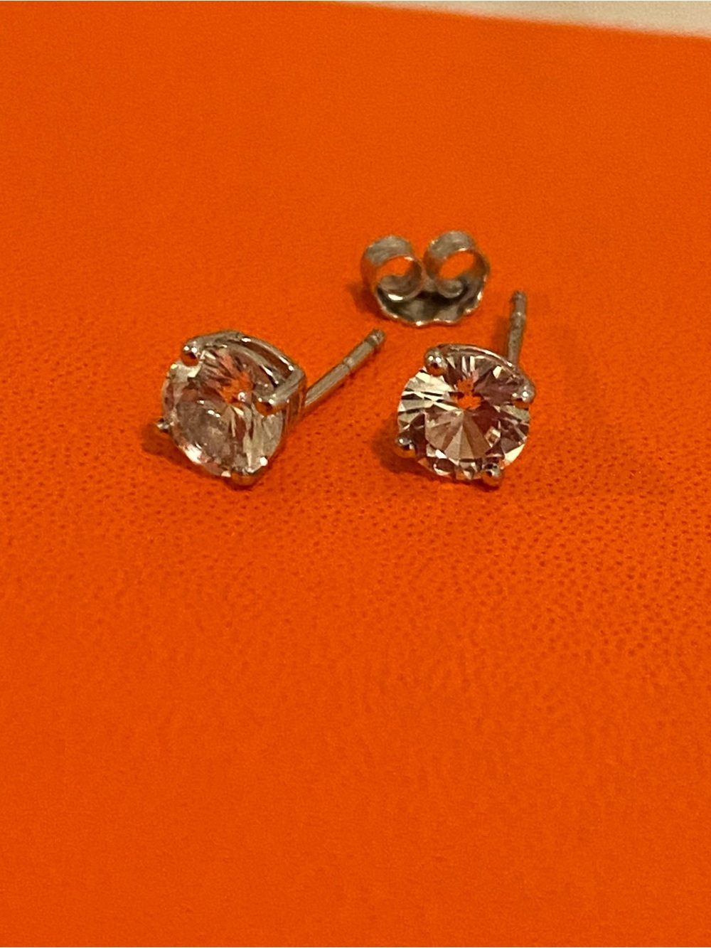 Euc- Solitaire LAB-CREATED WHITE SAPPHIRE STUD EARRINGS IN STERLING SILVER